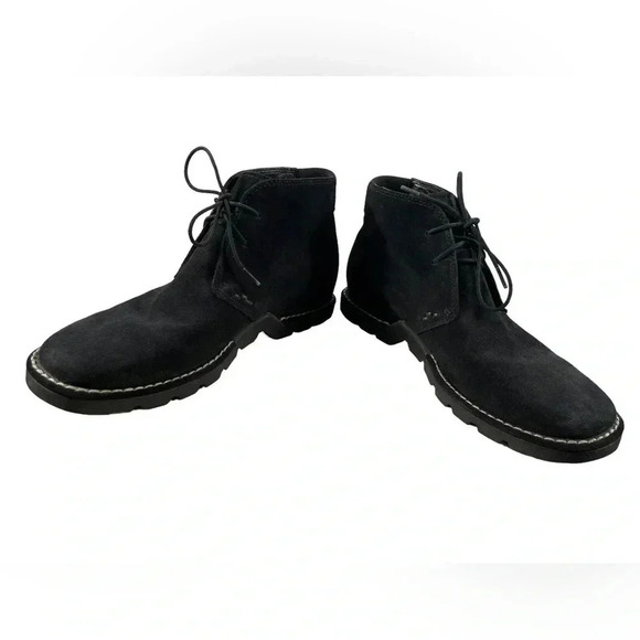 Cole Haan Country Chukka Black Suede Lace Up Boots Size 8.5 - Picture 7 of 12